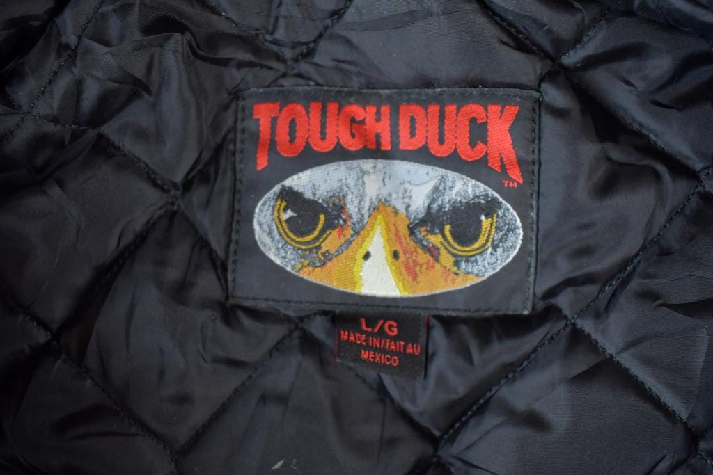 Vintage Y2K Distressed Tough Duck Hooded Jacket Made In USA