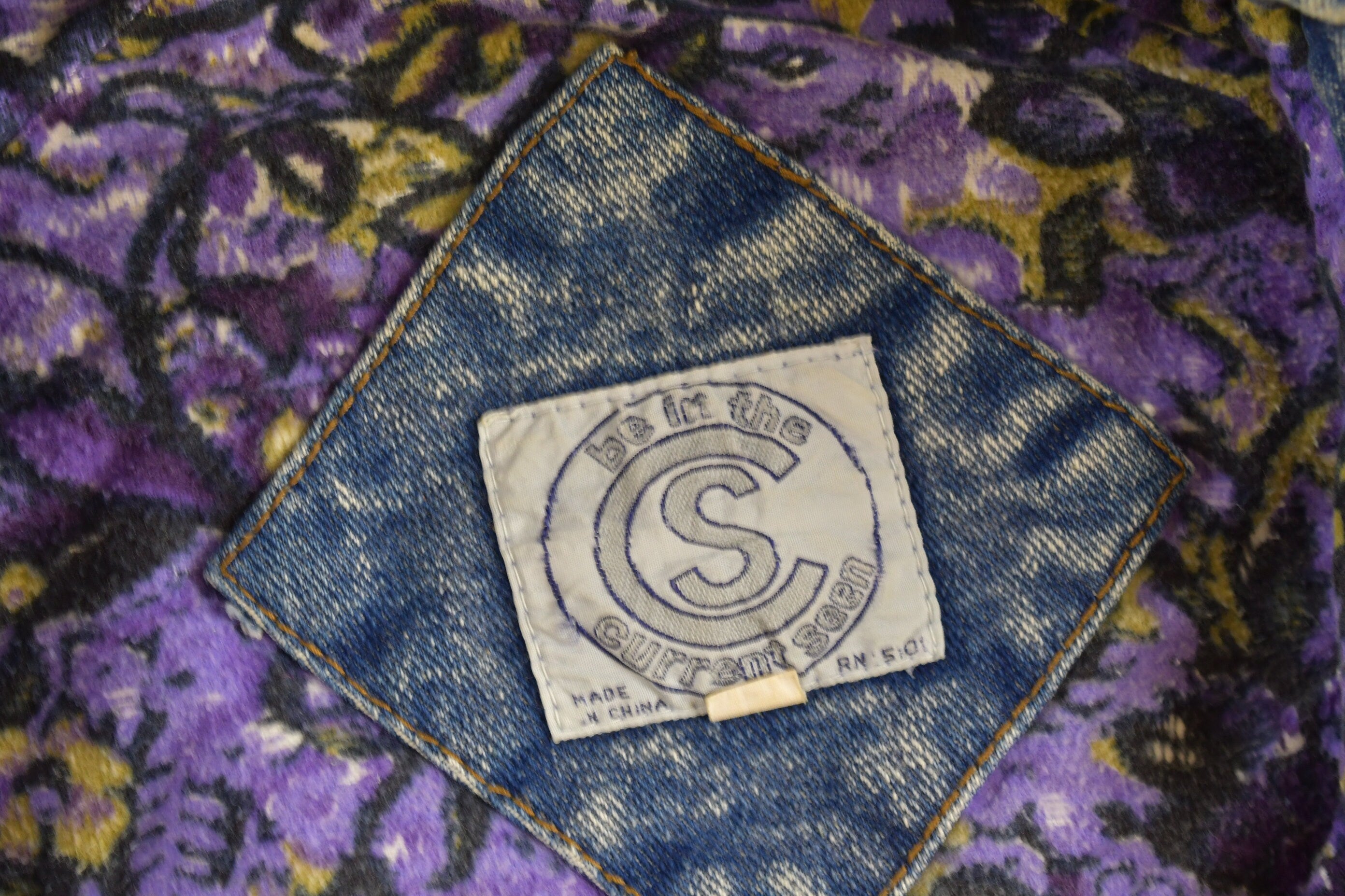 Vintage 1990s Acid Wash Denim Jean Jacket Vest