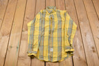 Vintage 1990s South Channel Plaid Button Up Shirt