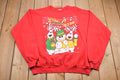 Vintage 1990s "Let It Snow" Cute Animal Christmas Sweatshirt , 90s Holiday Crewneck , Winter Wear , Festive Graphic , Snowman Reindeer Print