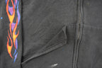 Vintage 1990s Distressed Harley Davidson Graphic Full Zip Hoodie Men's XL  90s Hoodie  Vintage Sweatshirt  Biker Motorcycle  90s Harley