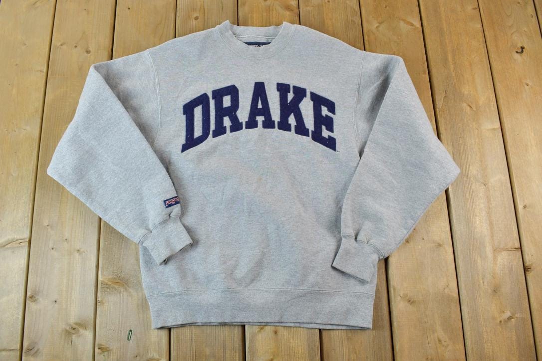 Vintage 1990s Drake University Collegiate Jansport Heavyweight Super Clean Crew Neck