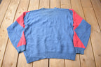 Vintage 1990s Gulf Traders Argyle Knit Crewneck Sweater