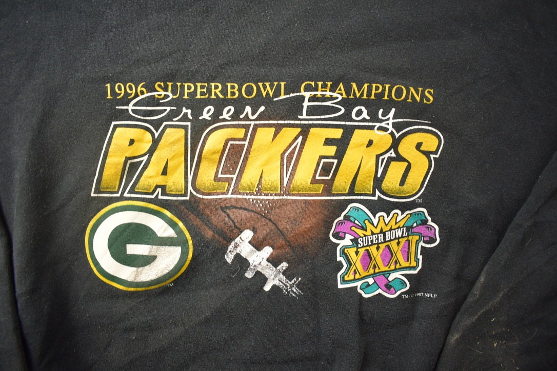 Vintage 1996 Green Bay Packers Superbowl Champs NFL Crewneck Sweatshirt