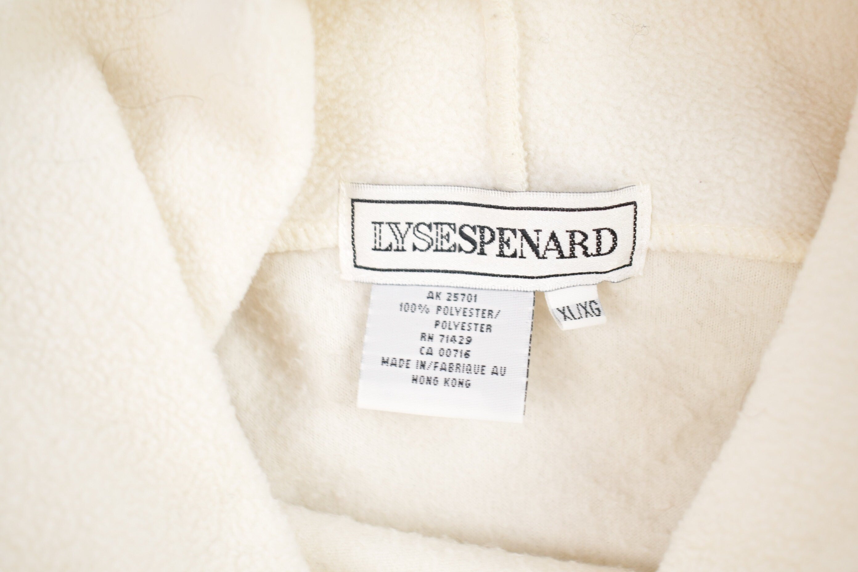 Vintage 1990s Lysespenard Embroidered Fleece Sweater