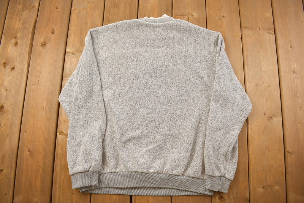 Vintage 1990s Flowers and Kitten Cute Crewneck Sweater