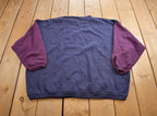 Vintage 1990s Paris Sport Club Authentic Blue Jeans Embroidered Crewneck Sweatshirt Made In USA