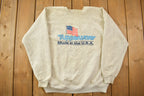Vintage 1990s Tupperware USA Flag Crewneck Sweatshirt