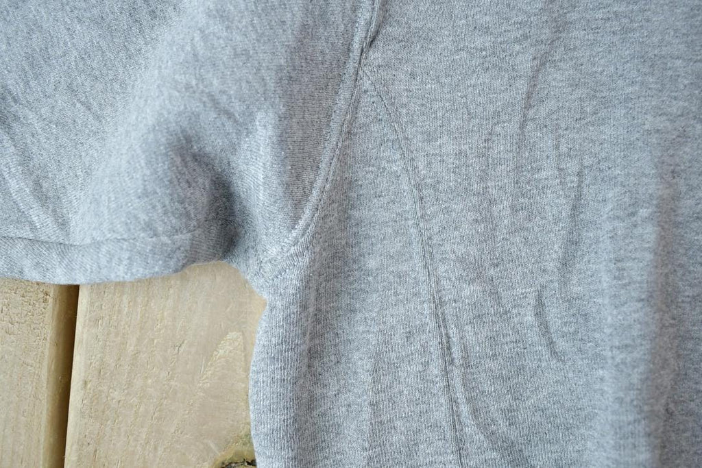 Vintage 1990s Russell Full Zip Blank Grey Hoodie Sweatshirt