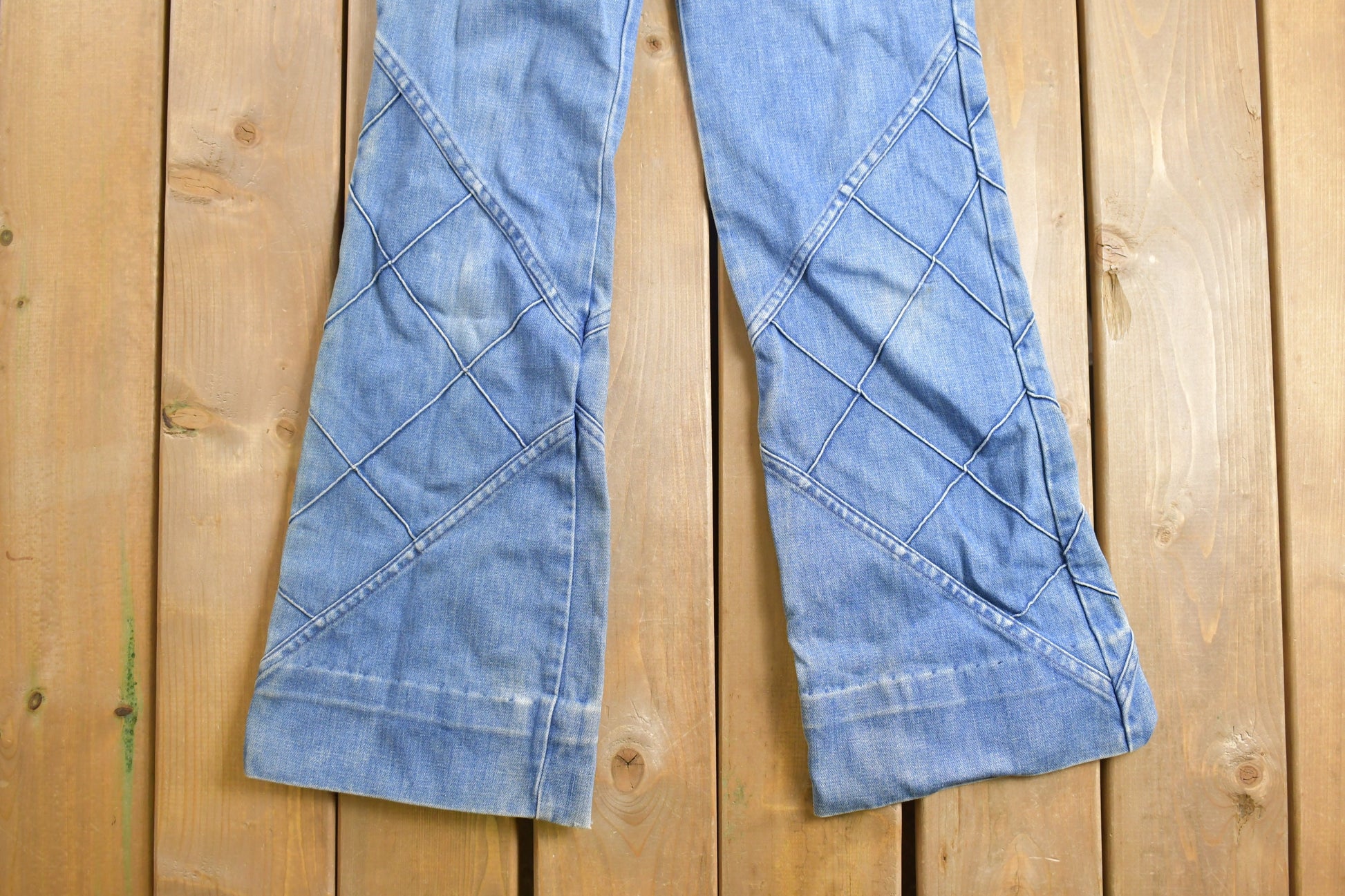 Vintage 1980s Baggy Flare Denim Jeans Size 22 x 30