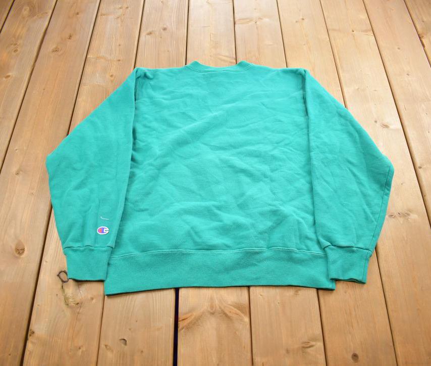 Vintage 1990s Champion Reverse Weave Embroidered Crewneck Sweatshirt Made In USA