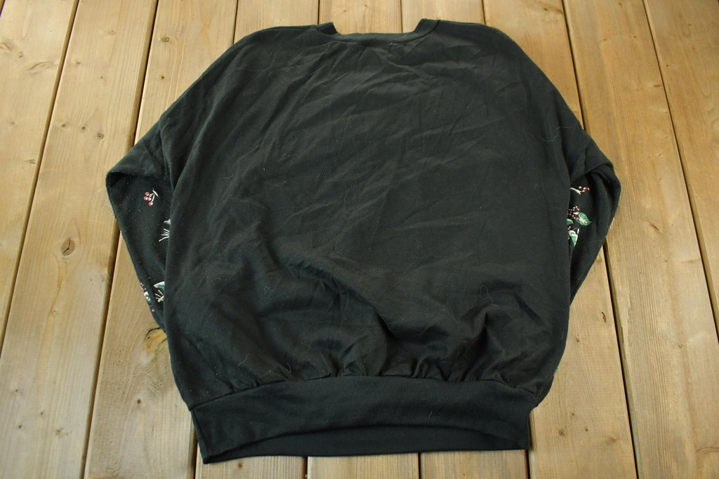 Vintage 1990s Winter Scene Outdoor Graphic Crewneck Sweater