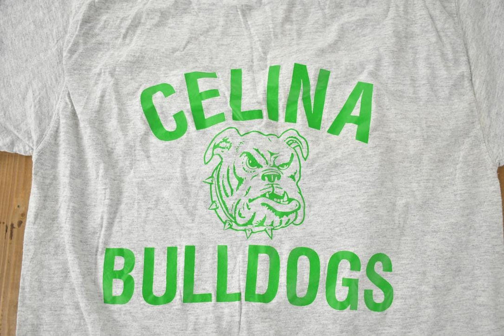 Vintage 1985 Celina Bulldogs "Greg's Mom" Single Stitch Graphic T Shirt Made In USA