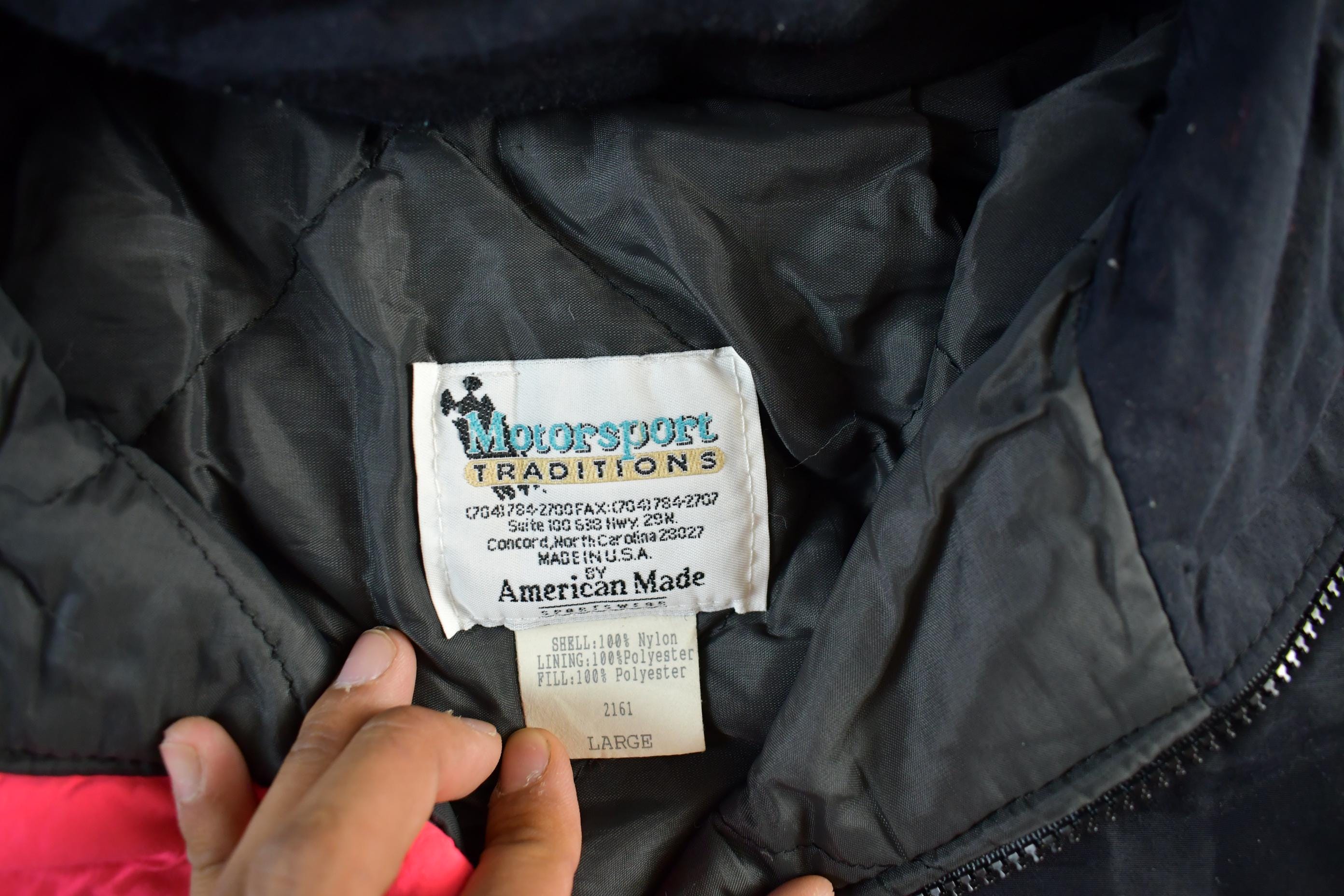 Vintage 1990s Nascar Darrell Waltrip Full Zip Jacket Adult Large