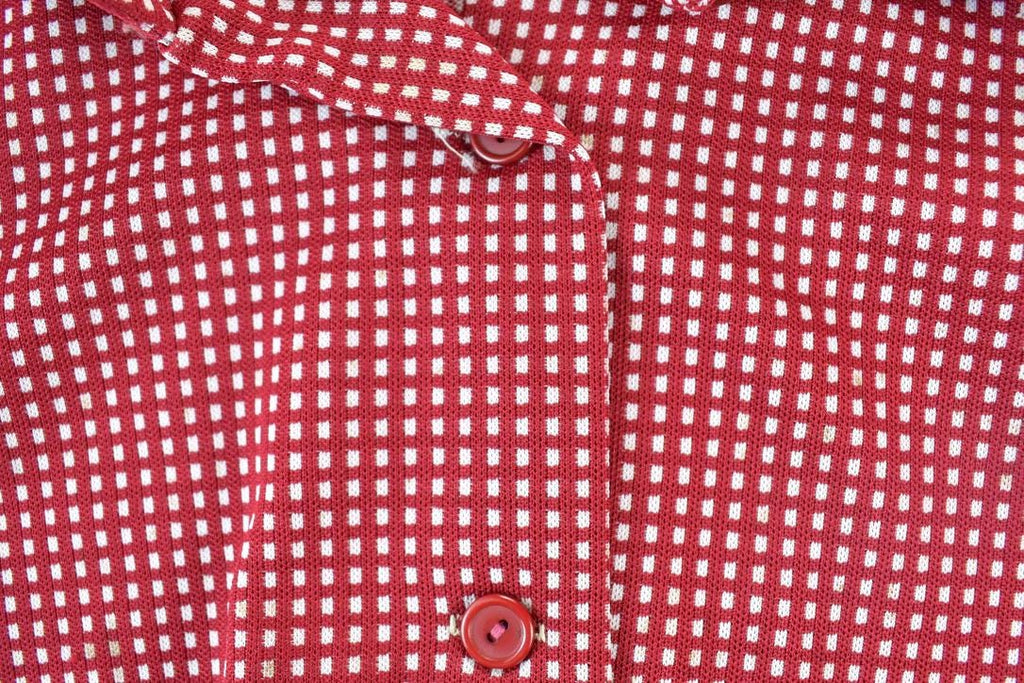 Vintage 1960s Plaid Button Up Shirt