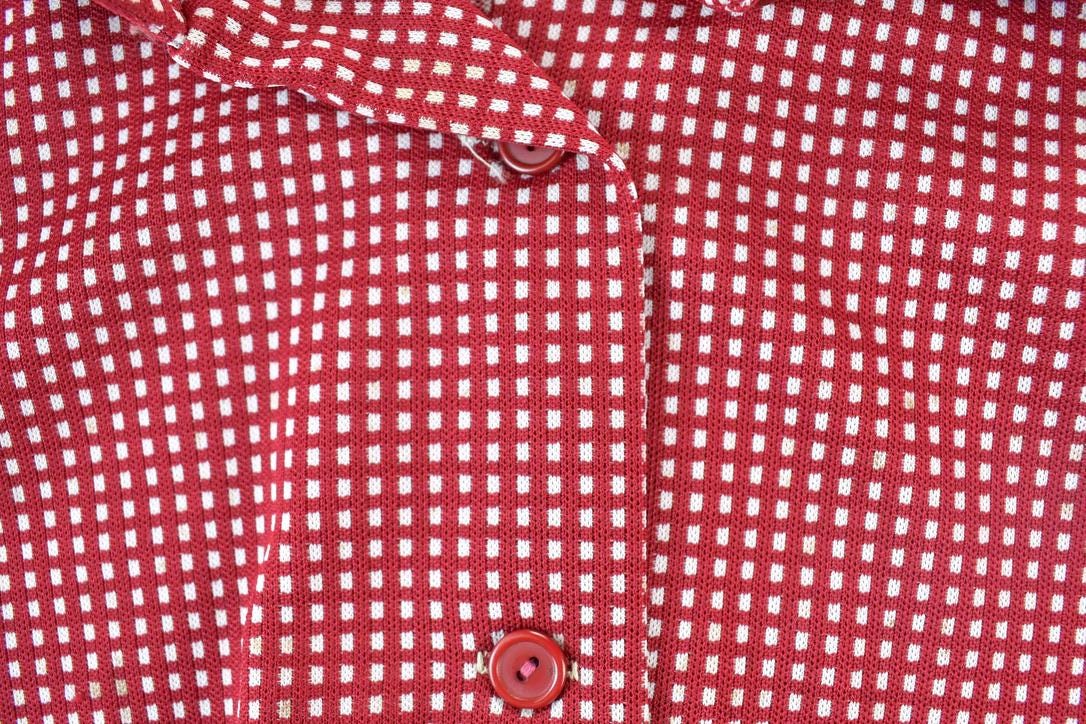 Vintage 1960s Plaid Button Up Shirt