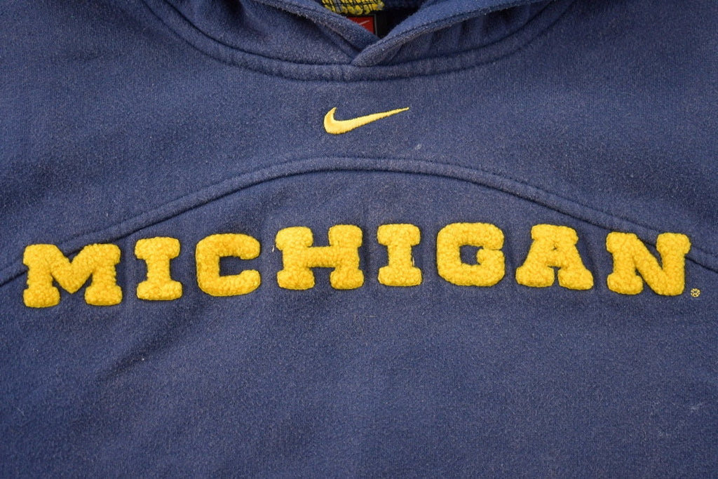 Vintage 1990s University of Michigan Collegiate Nike Center Swoosh Kids Hoodie