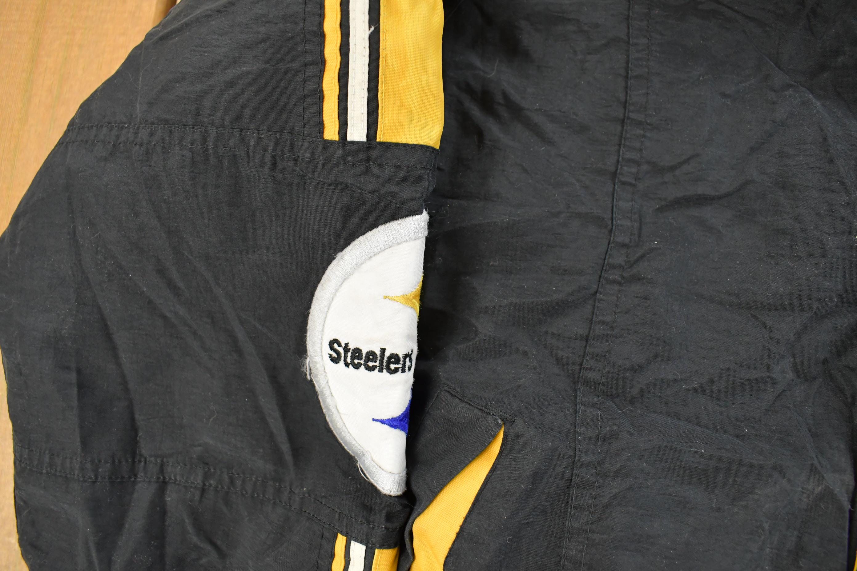 Vintage 1990s Pittsburgh Steelers NFL Starter Pro Line Jacket Youth Medium