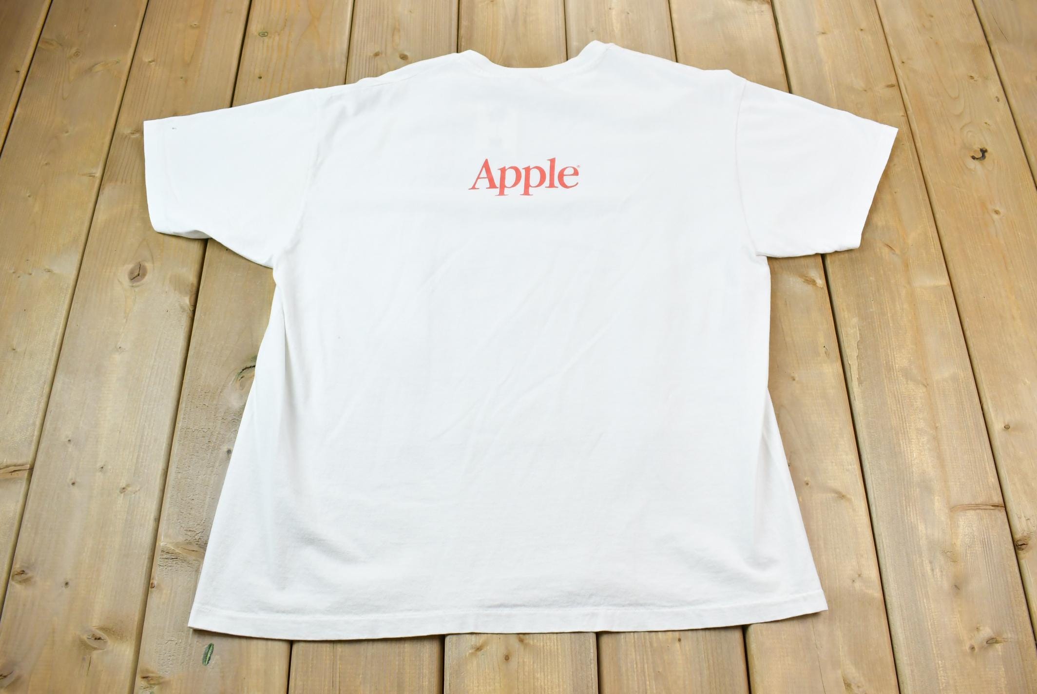 Vintage 1990s Apple Computers Single Stitch Graphic Promo T-Shirt
