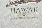 Vintage 1990s Hawaii Boat T-Shirt Mens XL  90s Single Stitch  Made in USA  Hanes Beefy  Ocean  Travel Souvenir Vacation  Streetwear