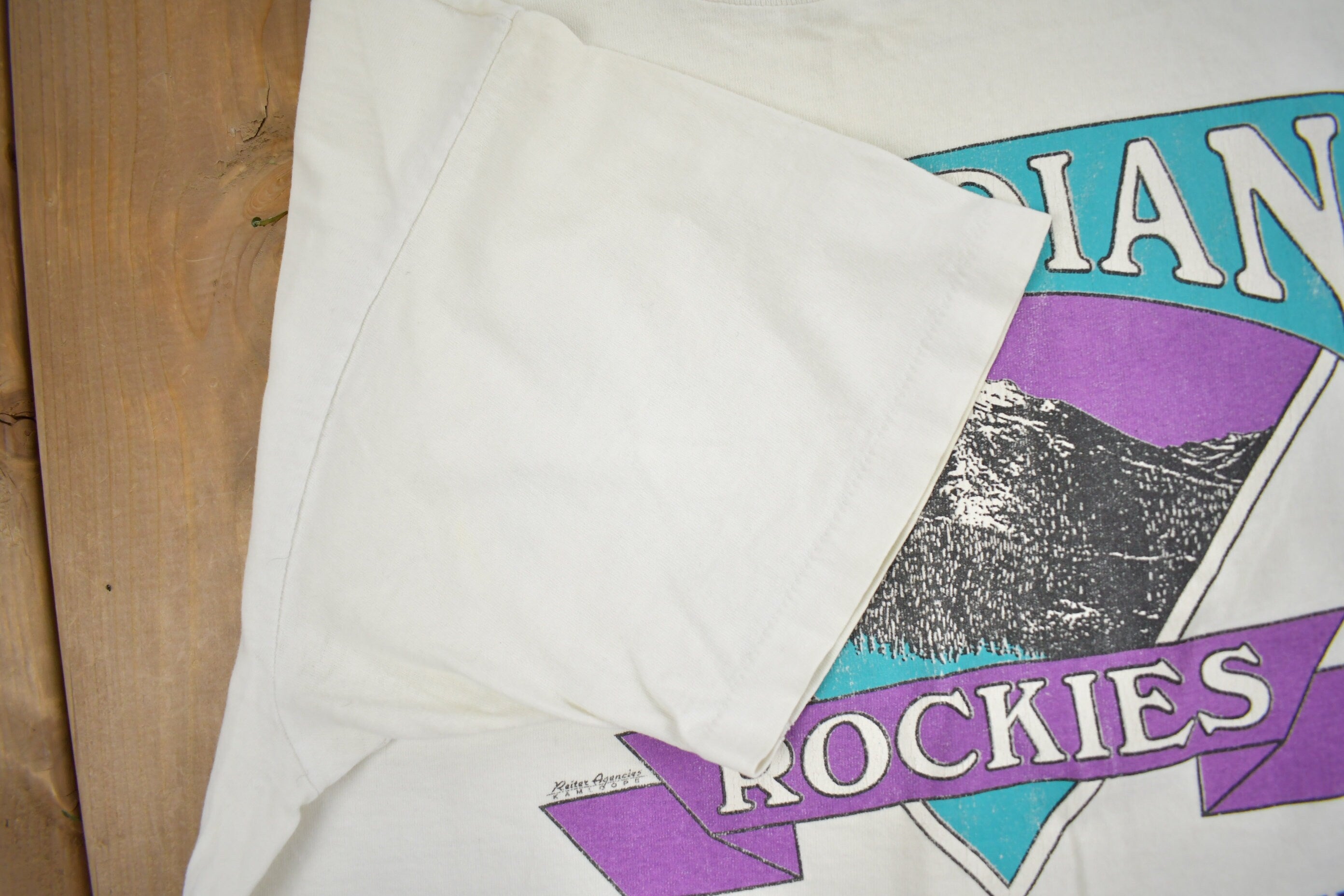 Vintage 1990s Canadian Rockies Golden British Columbia Souvenir T Shirt