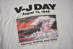 Vintage 1990s WWII Pacific Victory Tour Memorial Graphic T Shirt Made In USA