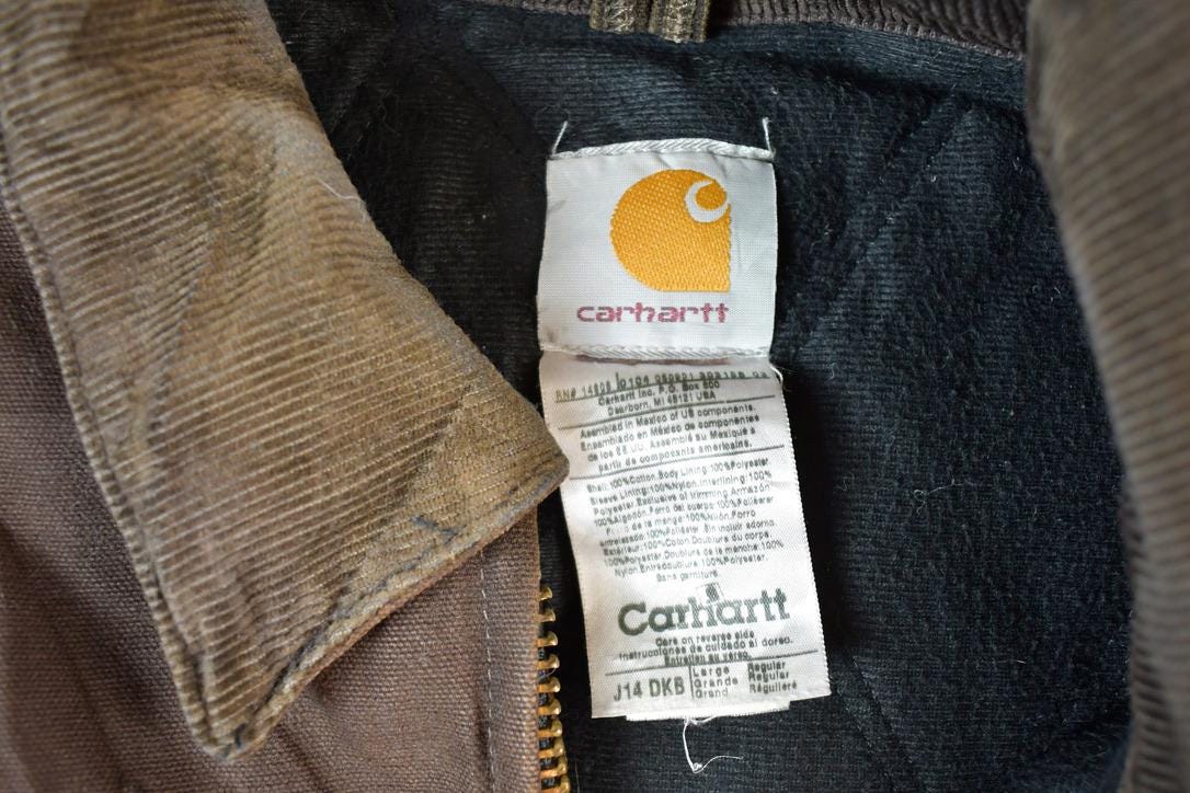 Vintage 1990s Carhartt Perfectly Distressed Sante Fe Jacket Made In USA