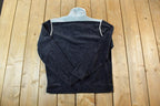 Vintage 1990s Tundra Quarter Zip Collared Velour Sweatshirt  90s Crewneck  Streetwear