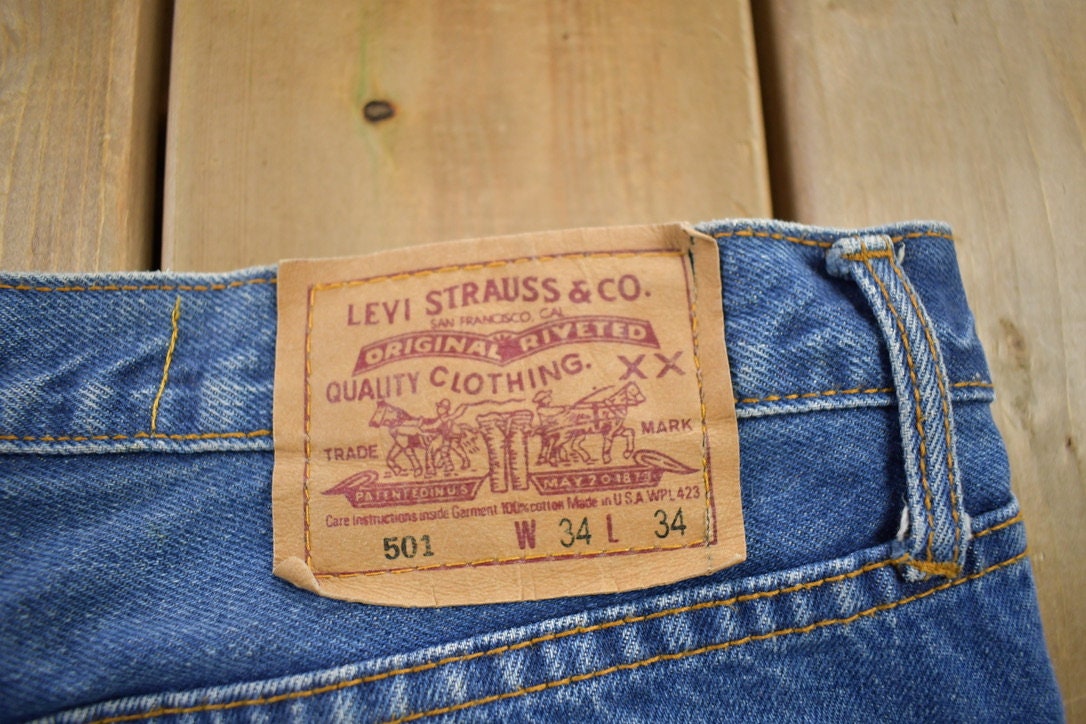 Vintage 1990s Levi's 501 Jeans Size 34x34