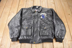 Vintage 1990s University of Kentucky Wildcats Collegiate Football NCAA Leather Jacket Size Women's Large