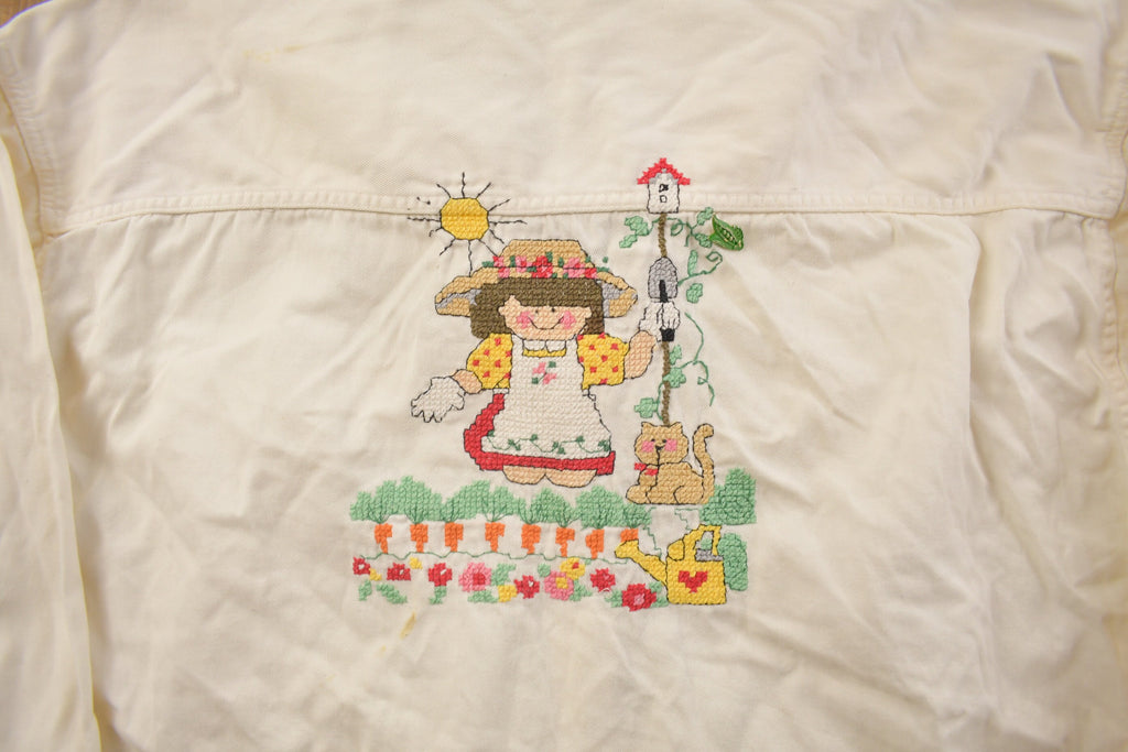 Vintage 1990s Boundary Waters Cute Farmer Button Up Shirt /