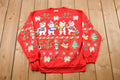 Vintage 1990s Christmas Bear Sweater , 90s Holiday Crewneck , Winter Wear , Festive Graphic Print , Holiday Time , AOP