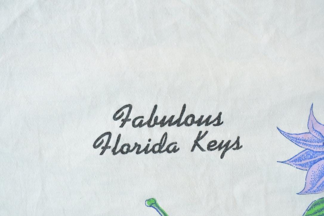Vintage 1990s Fabulous Florida Keys Souvenir T-Shirt / Vintage Streetwear / Vacation Tee / Travel T Shirt