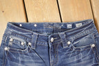 Vintage Deadstock Y2K Miss Me Bedazzled Low Rise Jeans Women's Size 26x31