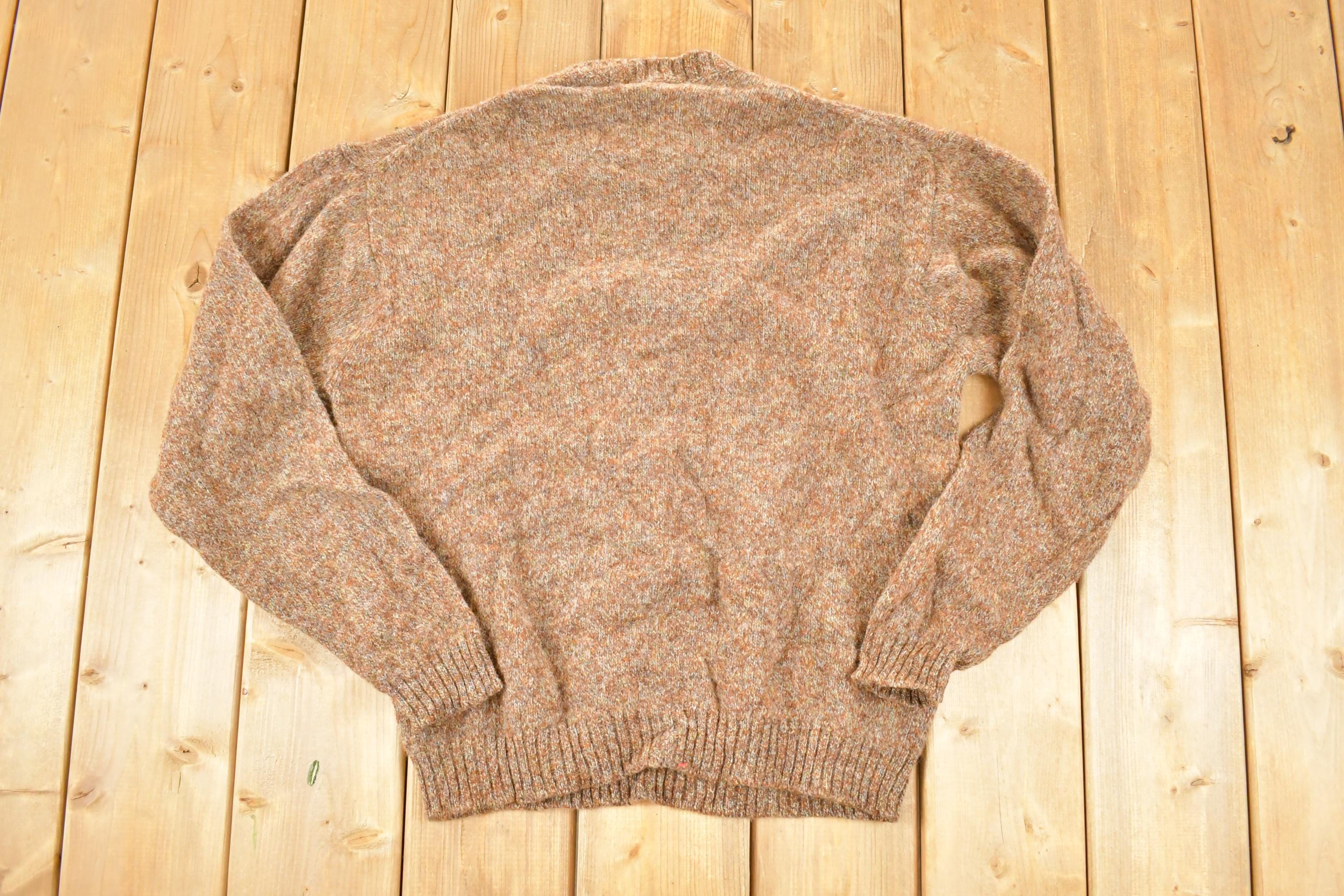 Vintage 1980s LL Bean Wool Knit Crewneck Sweater Mens M