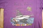 Vintage 1990s Key West Florida Sail Boat Souvenir T Shirt