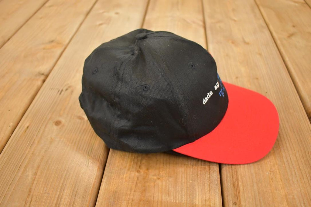 Vintage 1990s Dads Against Diapers Funny Snapback Hat /