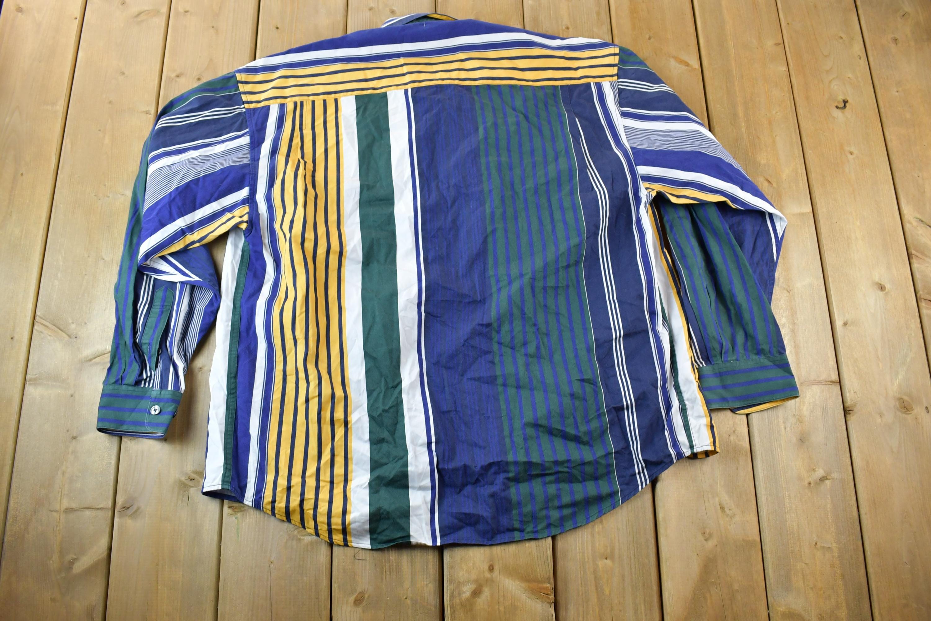 Vintage 90s Guess Classics Striped Button Up Shirt