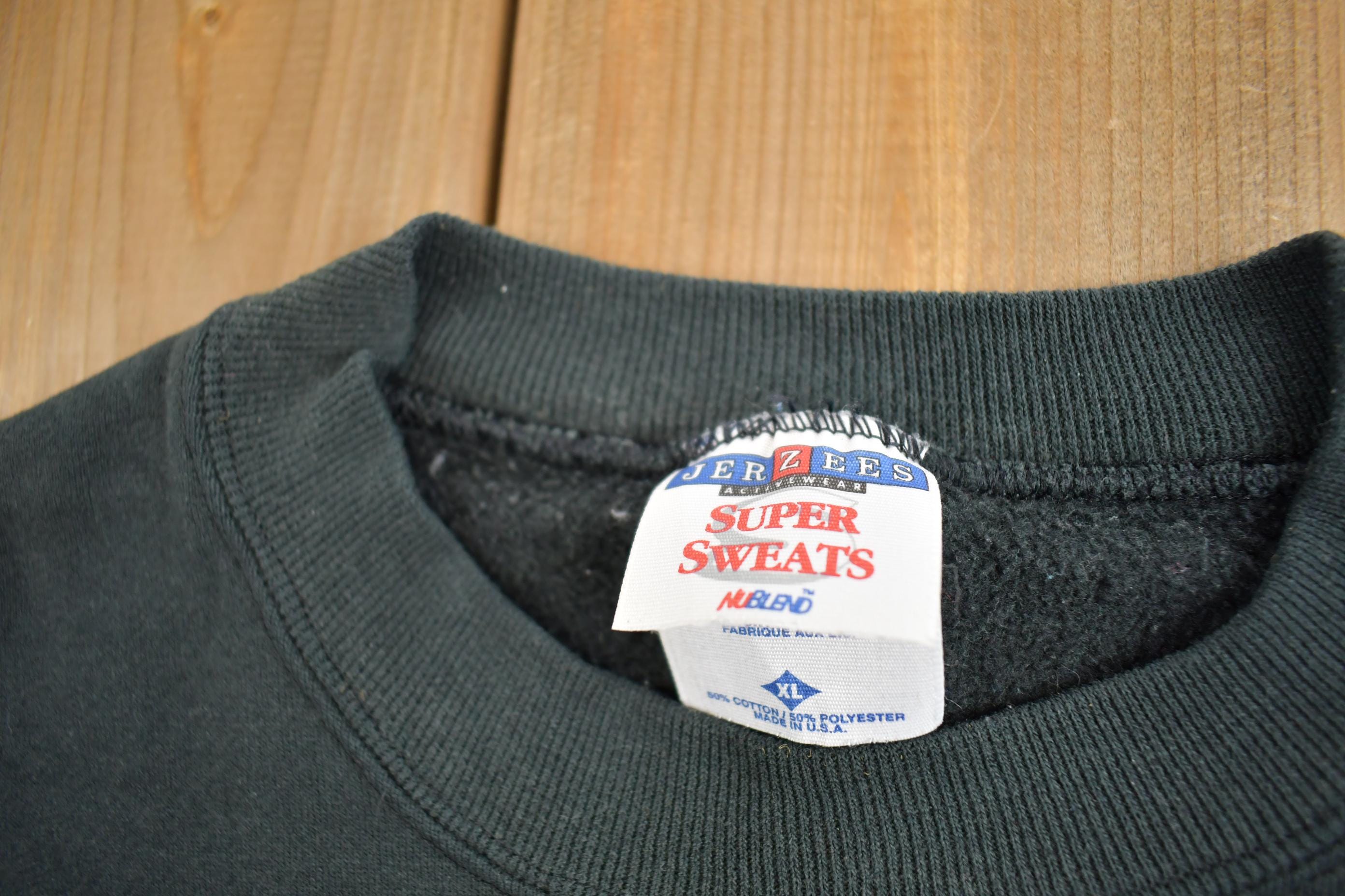 Vintage 1990s Dunkirk Ladies Aux Fire Dept Embroidered Souvenir Travel Crewneck Sweatshirt Made In USA