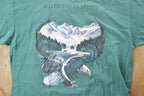 Vintage 1990s Alaska Bald Eagle Theme Graphic T-Shirt