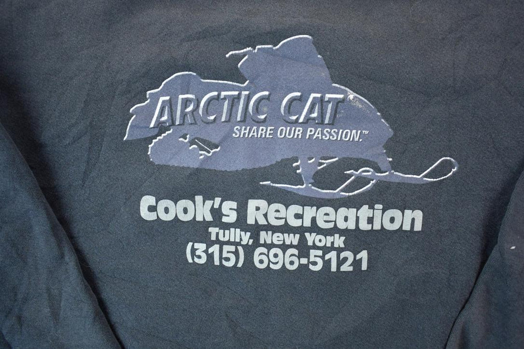 Vintage 1990s Arctic Cat Snowmobile Cooks Recreation Crewneck Sweatshirt
