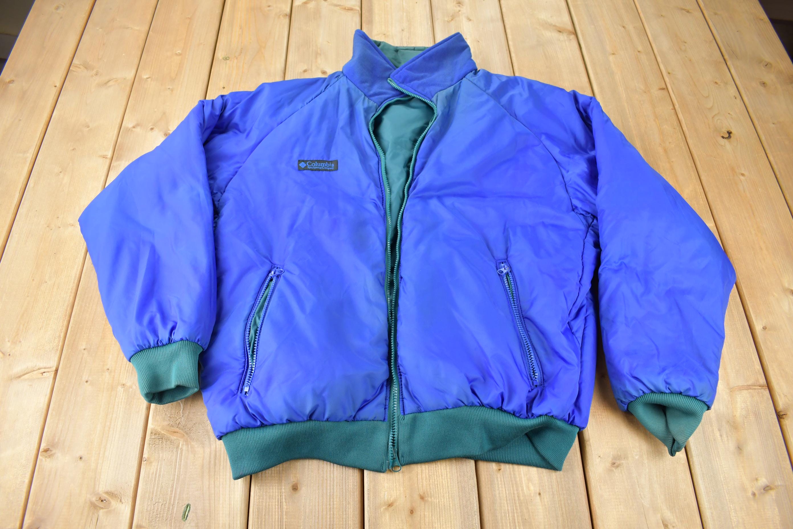 Vintage 1990s Columbia Sportswear Men's Reversible Liner Jacket