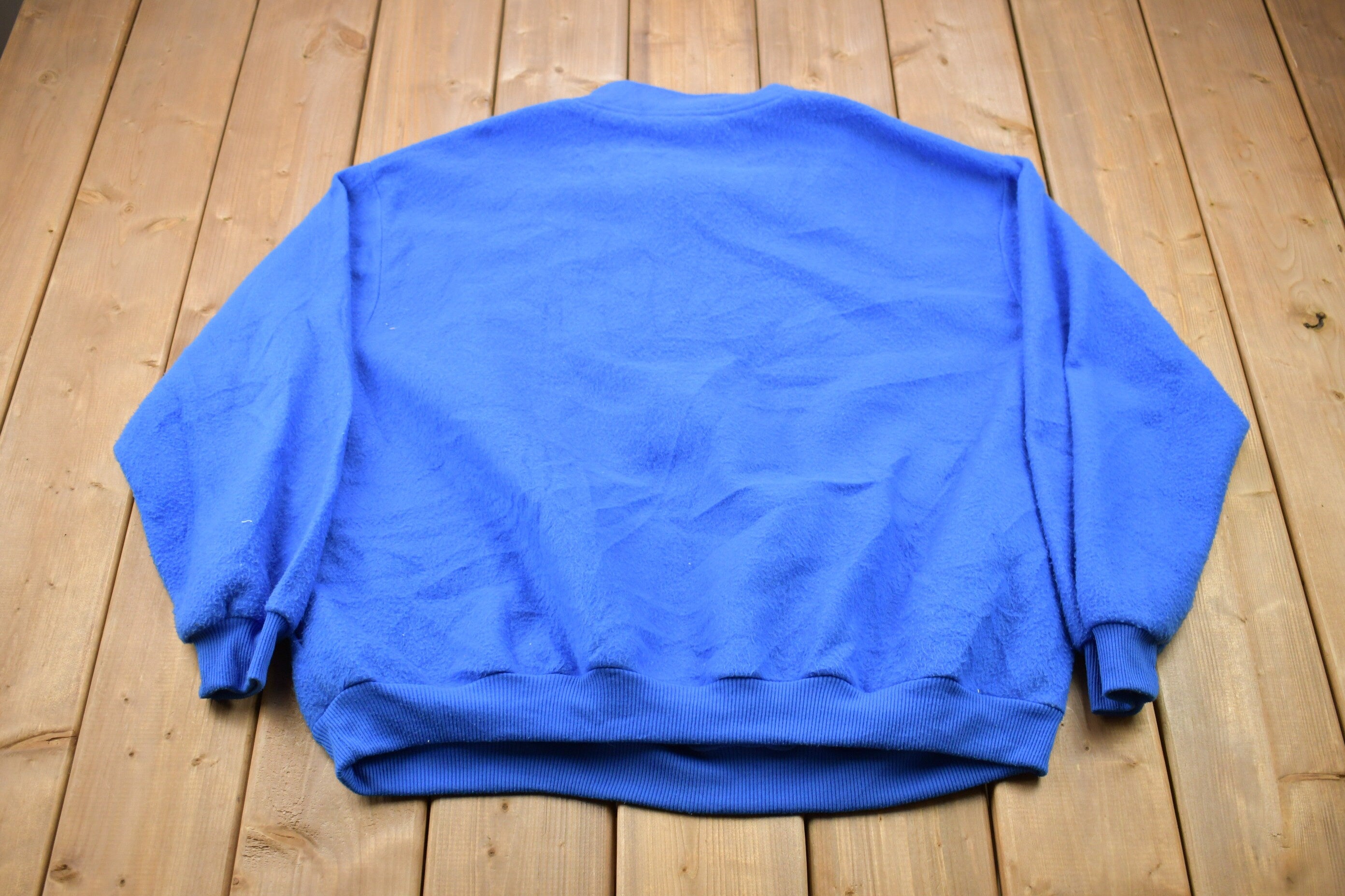 Vintage 1980s blue Quarter Zip Fleece Sweater
