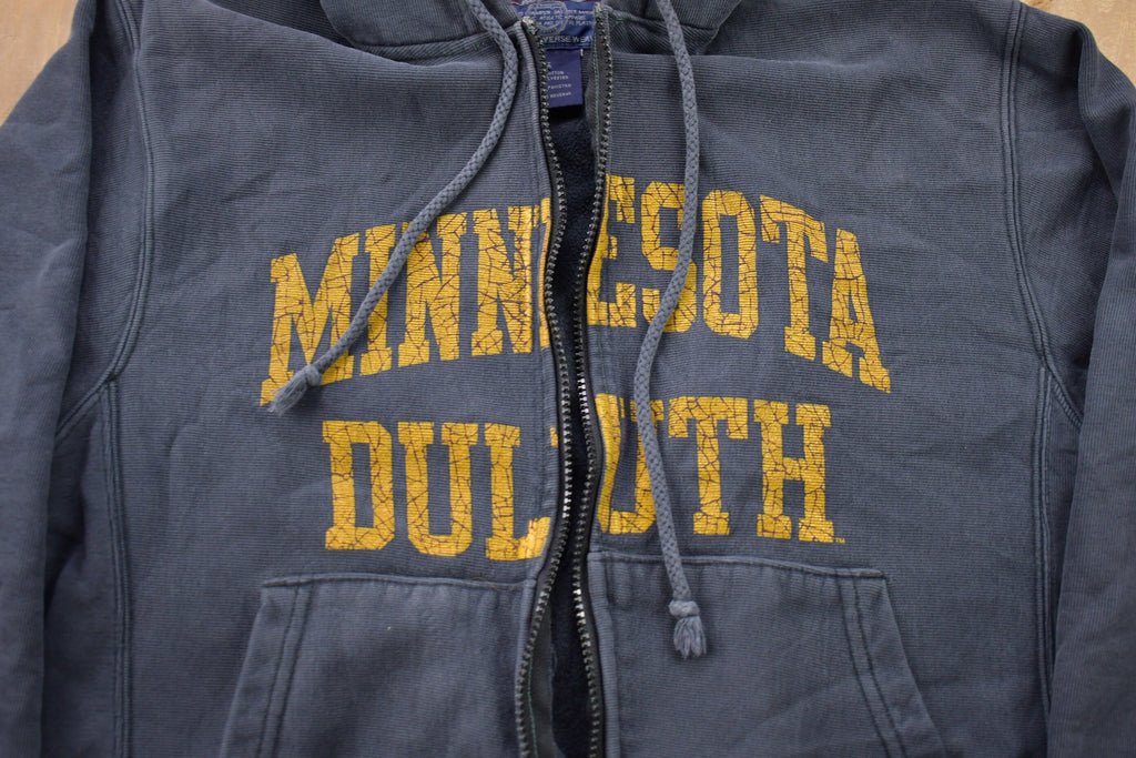 Vintage 1990s Champion Reverse Weave Minnesota Duluth Graphic Hoodie