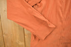 Vintage 1990s Blank Orange Button Up Shirt