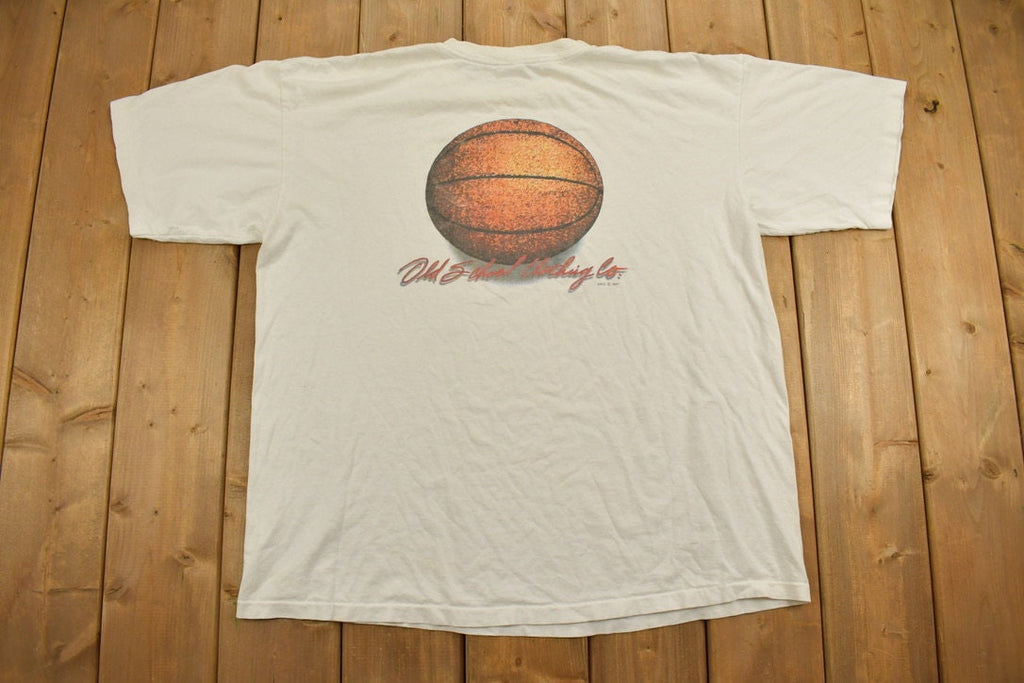 Vintage 1990s Old School Clothing Basketball Graphic T Shirt