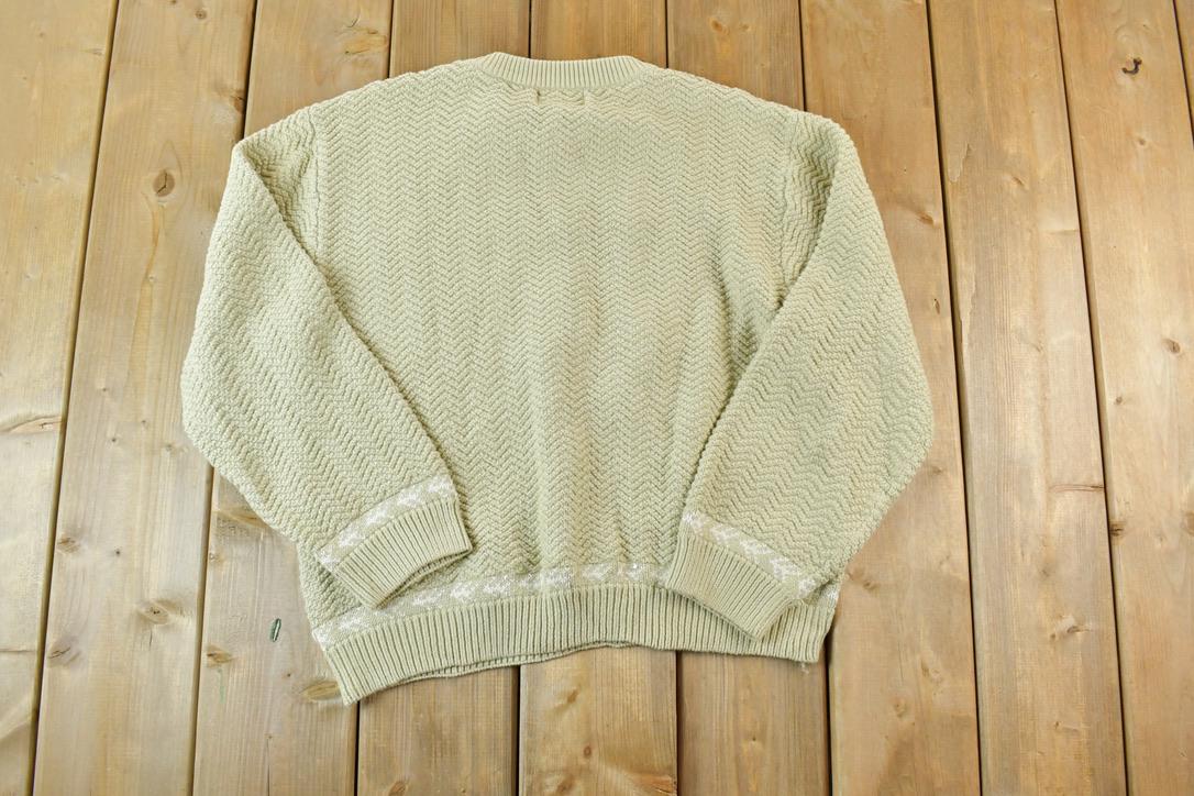 Vintage 1990s Cabelas For Women Lake House Chunky Knit Crewneck Sweater