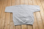 Vintage 1990s University Of Michigan Collegiate Short Sleeve Crewneck  Embroidered  NCAA Sweatshirt  Sportswear  Americana  Michigan