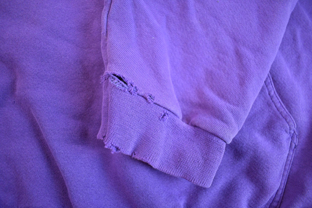 Vintage 1990s Sun-faded Purple Nike Hoodie Made In USA- Large