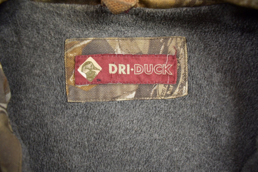 Vintage 1980s Dri-Duck Duck Camo Hunting Jacket